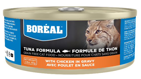 SANS GRAINS | Nourriture en conserve pour chat - Thon rouge & poulet en sauce / 156g