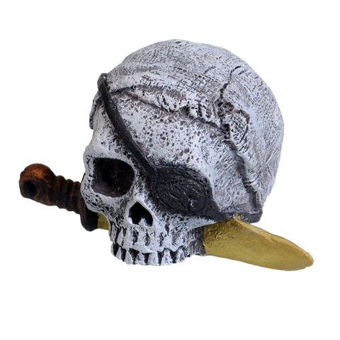 Décoration d'aquarium / Mini crâne de pirate
