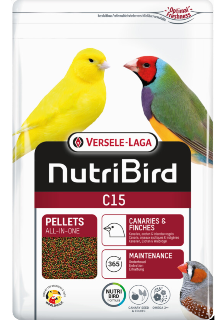 NUTRIBIRD | Nourriture pour canaris, oiseaux exotiques & indigènes - Extrudés C15 / 1 kg