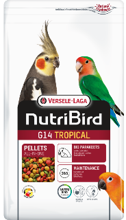 NUTRIBIRD | Nourriture pour grandes perruches - Multicouleurs - Extrudés - G14 Tropical
