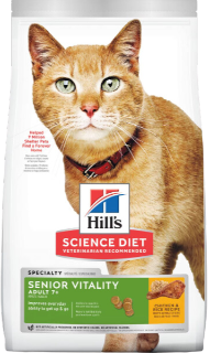 SCIENCE DIET | Nourriture pour chat sénior - 7+ ans - Vitalité / 3 lbs