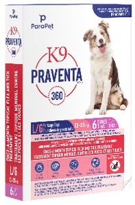 K9 PRAVENTA | traitement contre les puces & tiques / Chiens de 11-25 kg