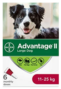 ADVANTAGE II | Traitement anti-puces pour chien / De 11 à 25 kg