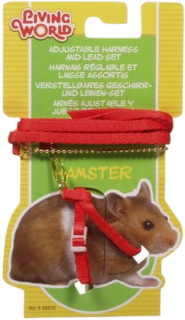 Laisse & harnais ajustable pour hamster