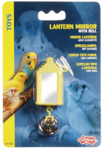Miroir en forme de lanterne avec clochette
