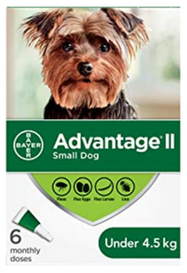 ADVANTAGE II | Traitement anti-puces pour chien / Moins de 4,5 kg
