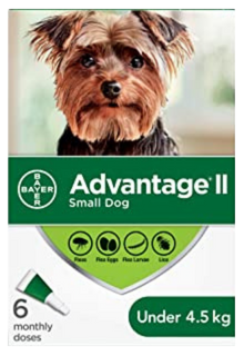 ADVANTAGE II | Traitement anti-puces pour chien / Moins de 4,5 kg