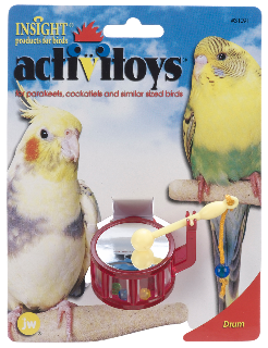 Jouet "Tambour Activitoys" pour petits oiseaux