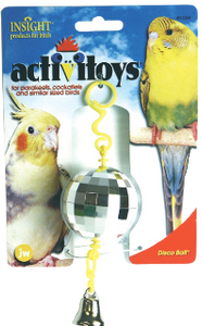 Jouet "Boule disco Activitoys" pour oiseaux