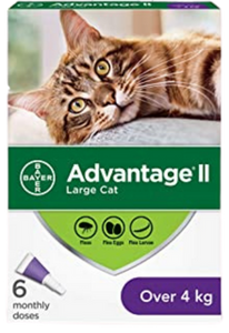 ADVANTAGE II | Traitement anti-puces pour chat / Plus de 4 kg