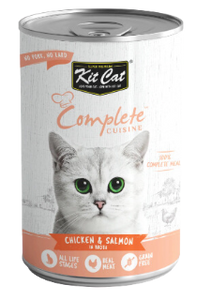 Nourriture pour chat en conserve - Sans céréales - Poulet & Saumon / 150g