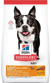 SCIENCE DIET | Nourriture pour chien adulte -  Légère - Petites bouchées - Poulet / 5 lbs
