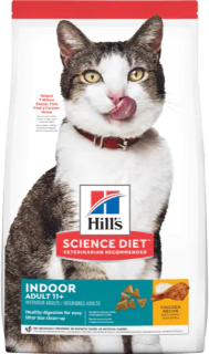 SCIENCE DIET | Nourriture pour chat adulte d'intérieur - 11+ ans - Poulet