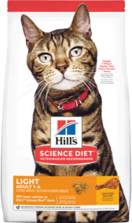 SCIENCE DIET | Nourriture pour chat adulte - Légère - Poulet