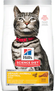 SCIENCE DIET | Nourriture pour chat adulte - Urinaire & Contrôle des boules de poils