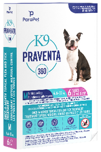 K9 PRAVENTA | traitement contre les puces & tiques / Chiens de 4,6 à 11 kg